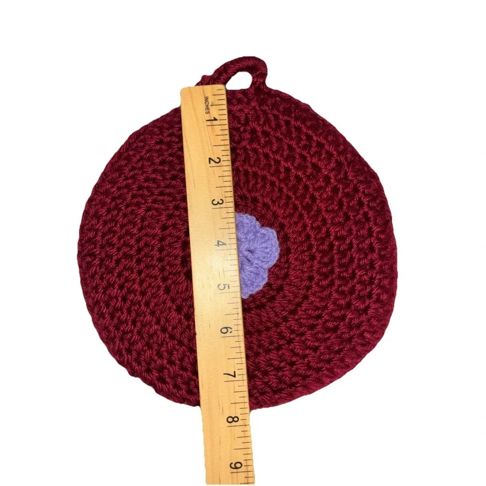 Handmade Trivet‎ Hot Pad Pot Holder Crochet Decor Handmade (2) NEW